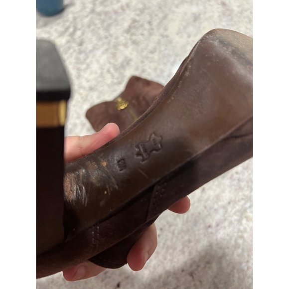 Tory Burch Suede Bootie Heels - Size 8 - Picture 6 of 7